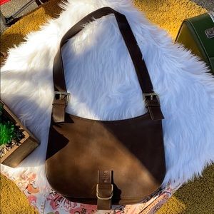 Gucci Purse Brown Leather Messenger Bag
